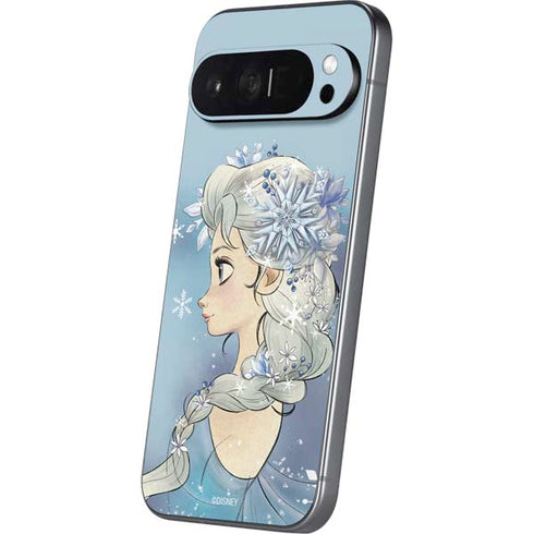 Disney Frozen Elsa Side Portrait Art Pixel 9 Pro XL Skin